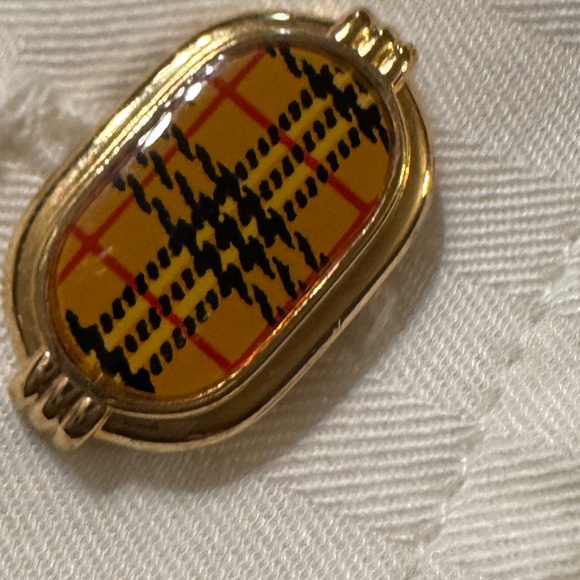 BURBERRY Nova Check Cuff Links🔥AMAZING Vintage Condition🔥RARE🔥Heirloom Piece🎄🎁👀 - Picture 5 of 11